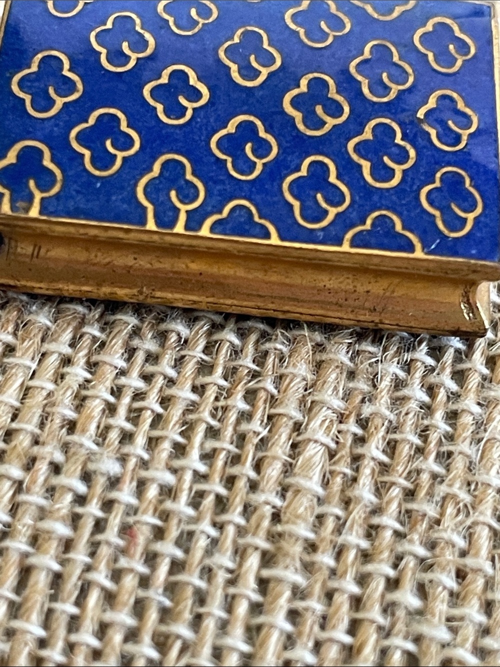 Cloisonné Enamel and Brass Pendant Vintage - Picture 5 of 8
